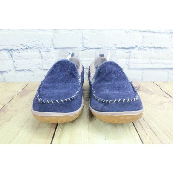 LL Bean Mountain Slippers Moccasin Raw Indigo Size 7 M - Picture 4 of 9